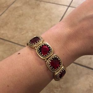 Napier gold and ruby bracelet